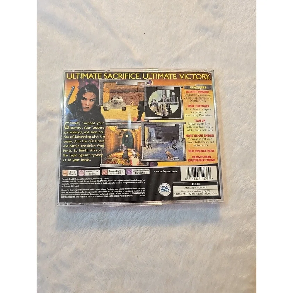 Medal of Honor Underground PS1‎ PlayStation 1